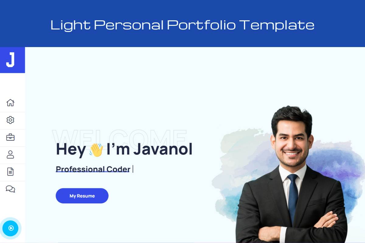 Javanol - Light Personal Portfolio Template